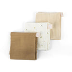 Doomoo Pack 3 Musselinas 70X70 Lovely - Sweety Cream