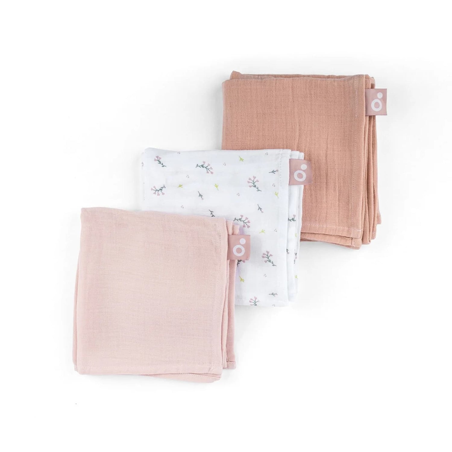 Doomoo Pack 3 Musselinas 70X70 Lovely - Flower Pink