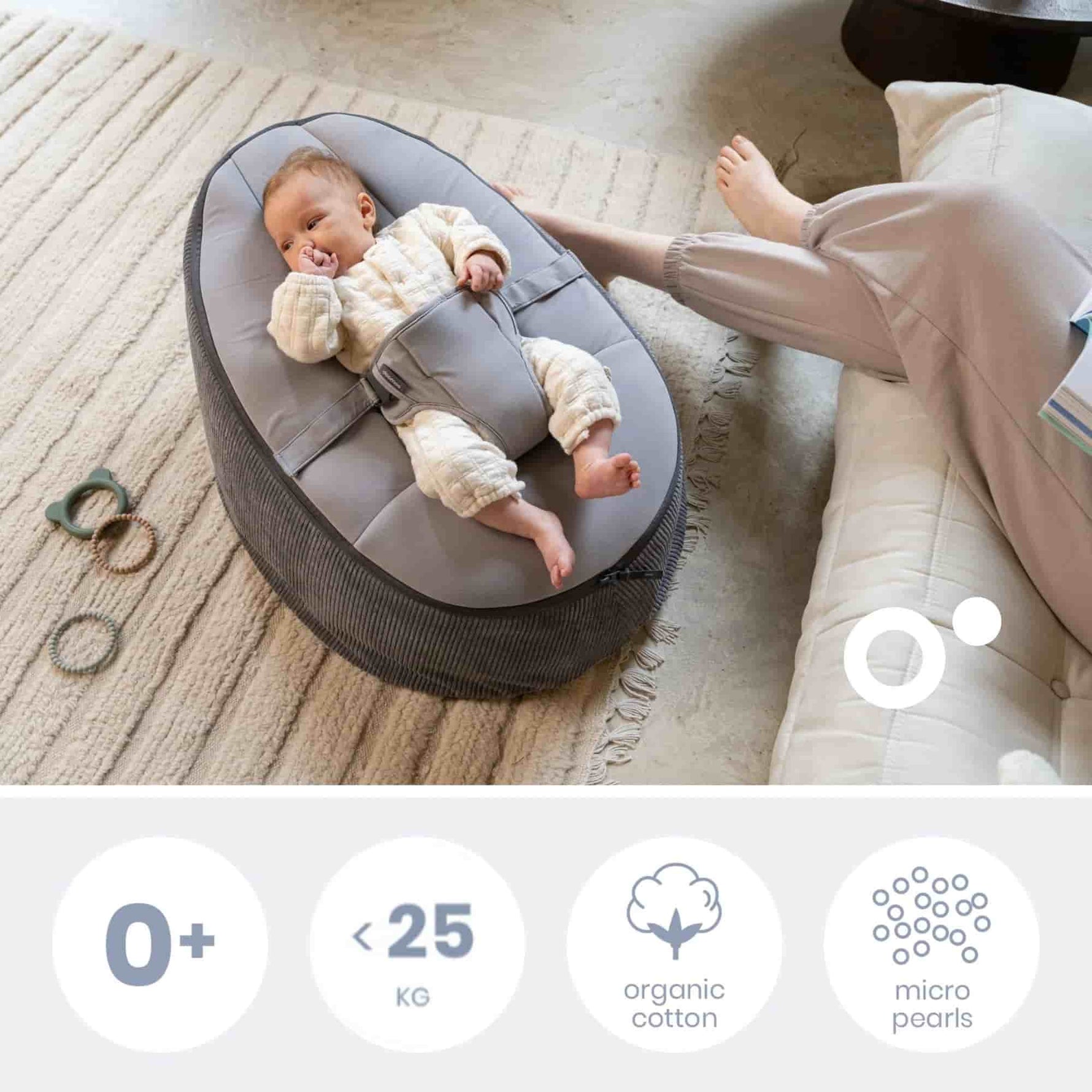 Doomoo Espreguiçadeira Seat And Grow - Grey