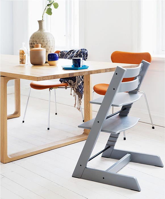 Stokke Tripp Trapp + Oferta Baby Set - Storm Grey