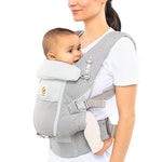 Ergobaby Adapt SoftFlex Mesh Cinza Pérola - Mochila Portabebé