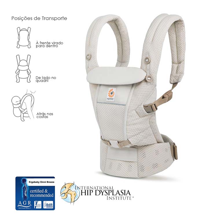 Ergobaby Mochila Portabebé Adapt SoftFlex Mesh - Natural Beige