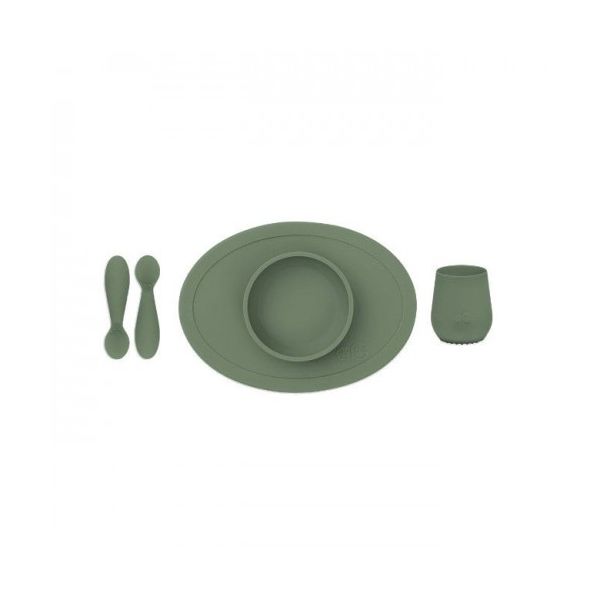 ezpz Primeiro Conjunto de Alimentação - Verde Oliva