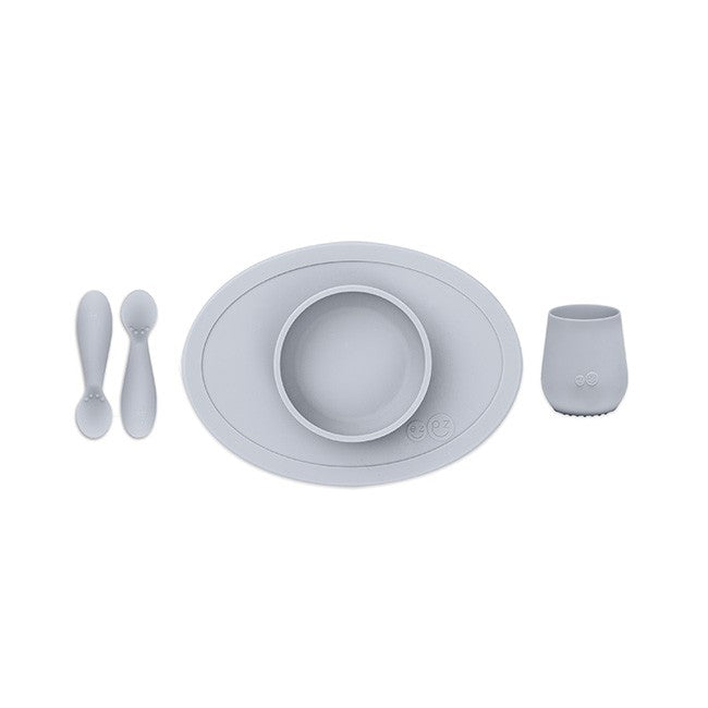 ezpz Primeiro Conjunto de Alimentação - Cinza Nórdico