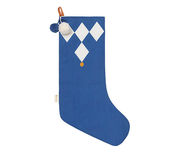Fabelab - Meia de Natal Diamonds Blue