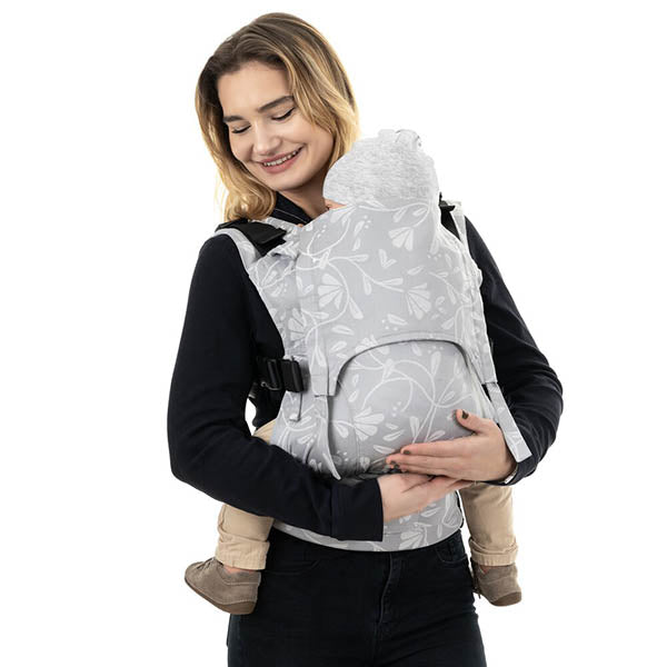 Fidella Mochila Portabebé Fusion 2.0 Fullbuckle Toddler - Floral Touch Lunar Grey