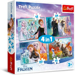 Trefl Puzzles 4 em 1 (12, 15, 20,24) - Frozen