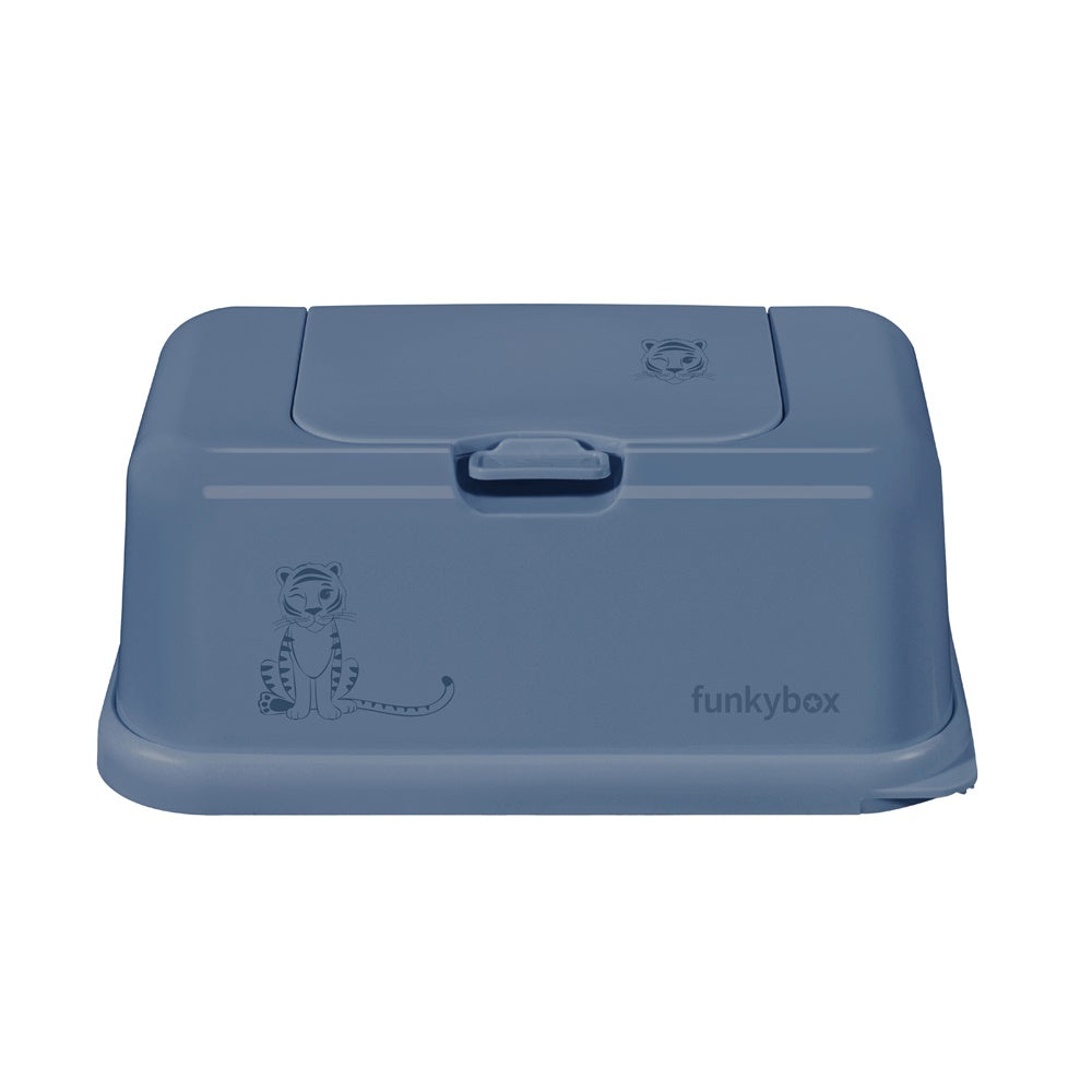 FunkyBox - Dispensador de Toalhitas Brilho - Azul Tigre