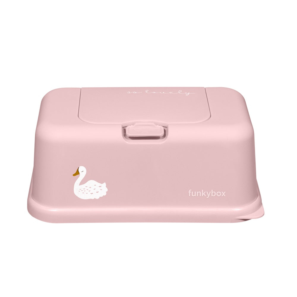 FunkyBox - Dispensador de Toalhitas Mate - Rosa Cisne