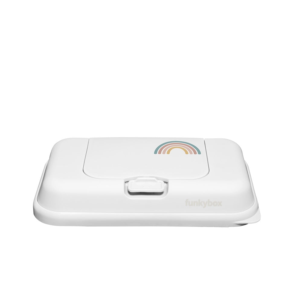FunkyBox - Dispensador de Toalhitas To Go Mate - Branca Arco-iris