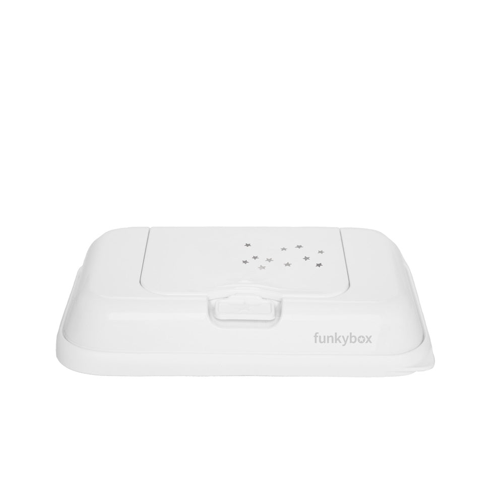 FunkyBox - Dispensador de Toalhitas To Go Brilho - Branca Estrelas