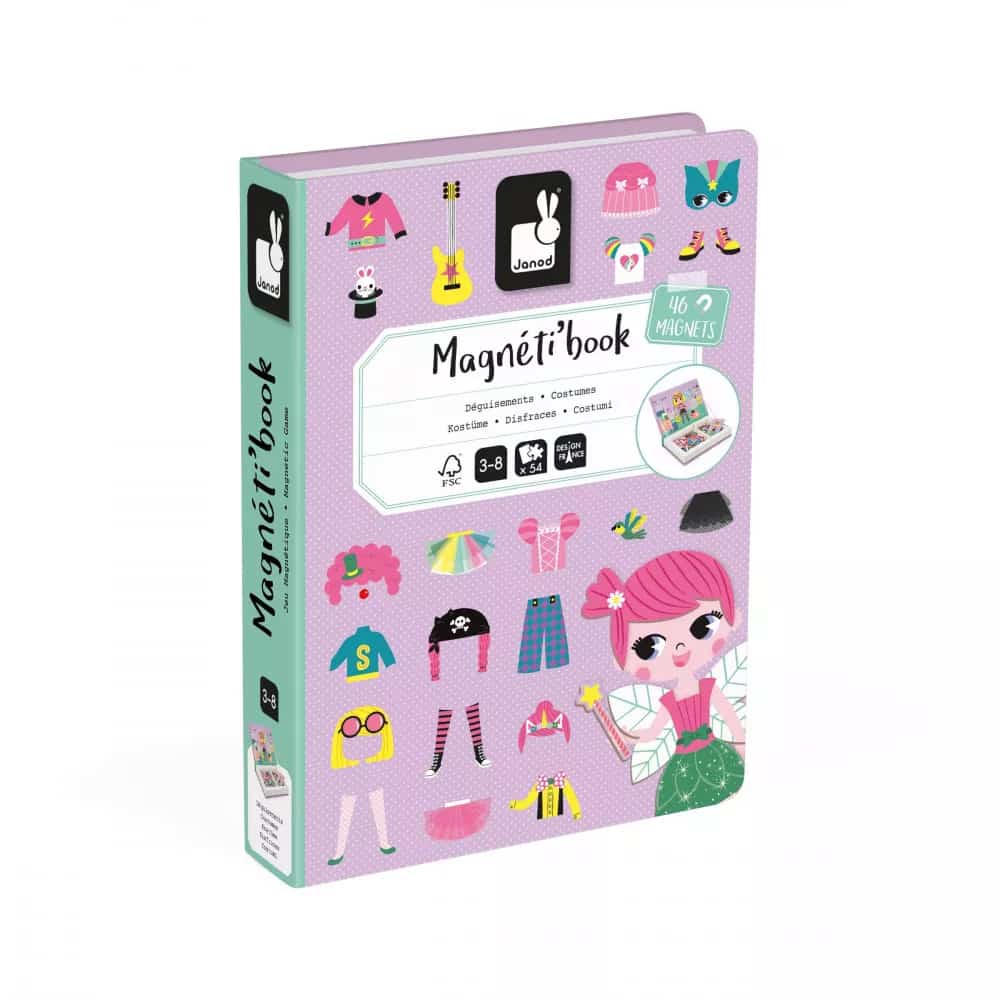 Janod Livro Magnético Disfarces Rapariga