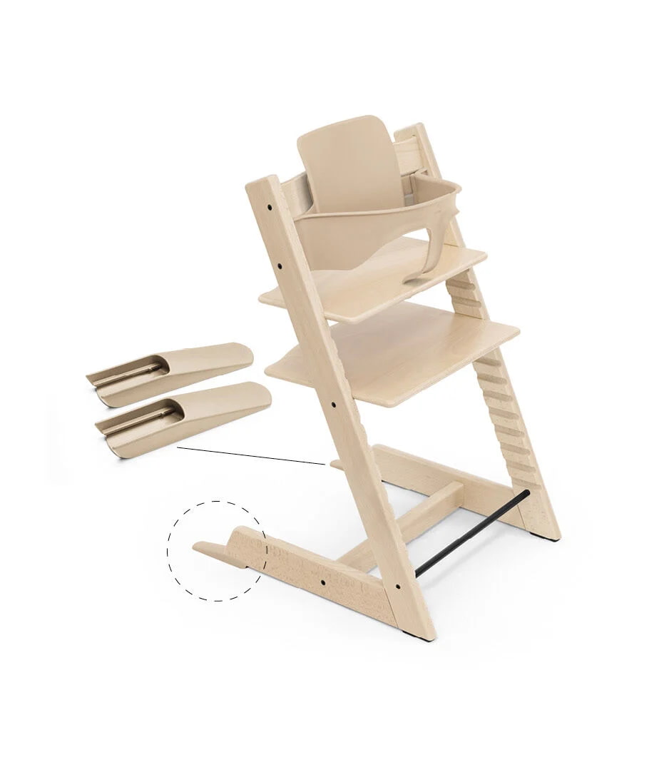 Stokke Bundle Cadeira Tripp Trapp + Baby Set + Espreguiçadeira - Natural