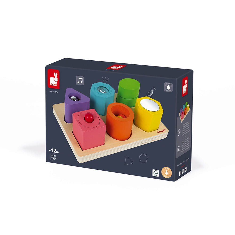 Janod Puzzle 6 Cubos Sensoriais