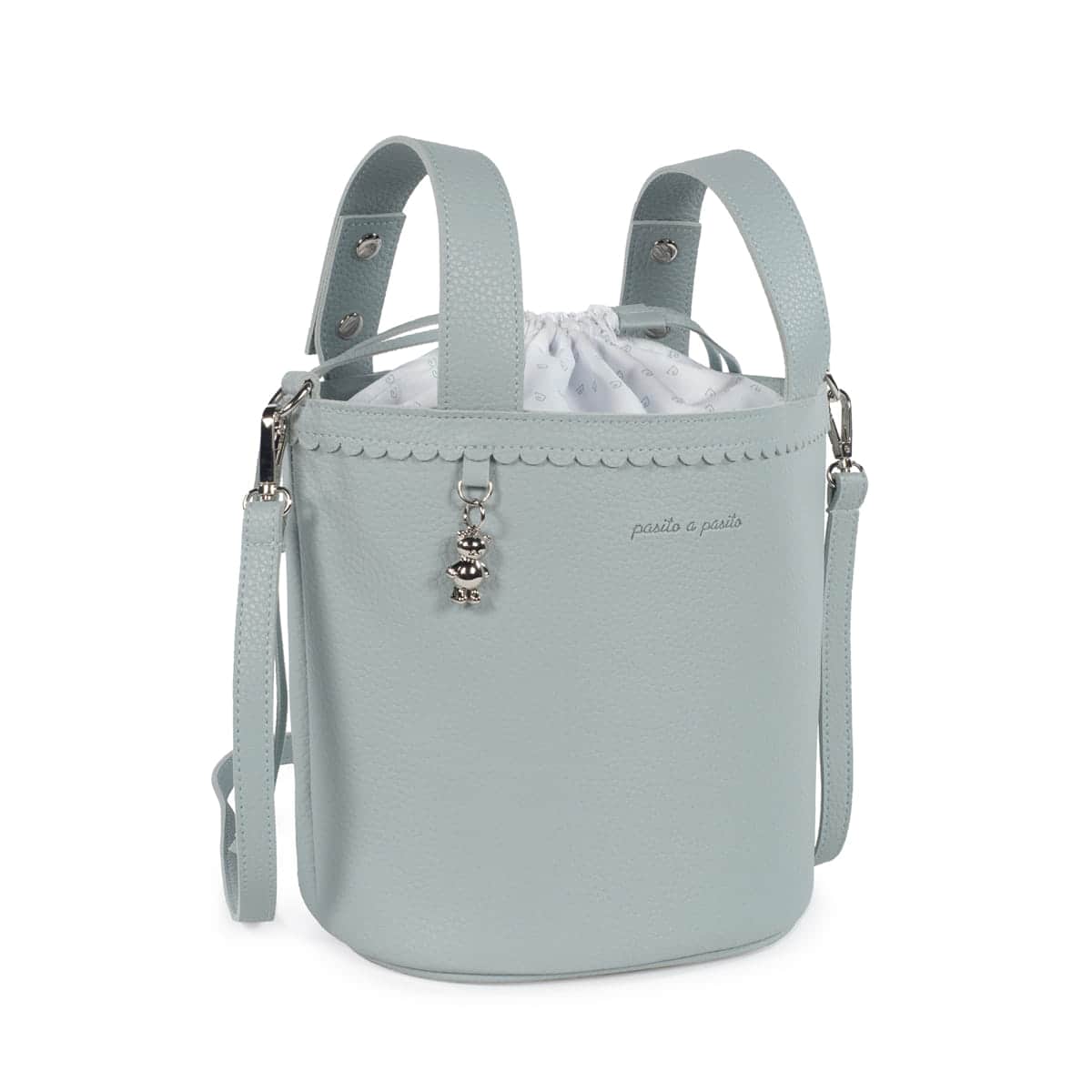 Pasito a Pasito Bolsa Bucket Icon Green