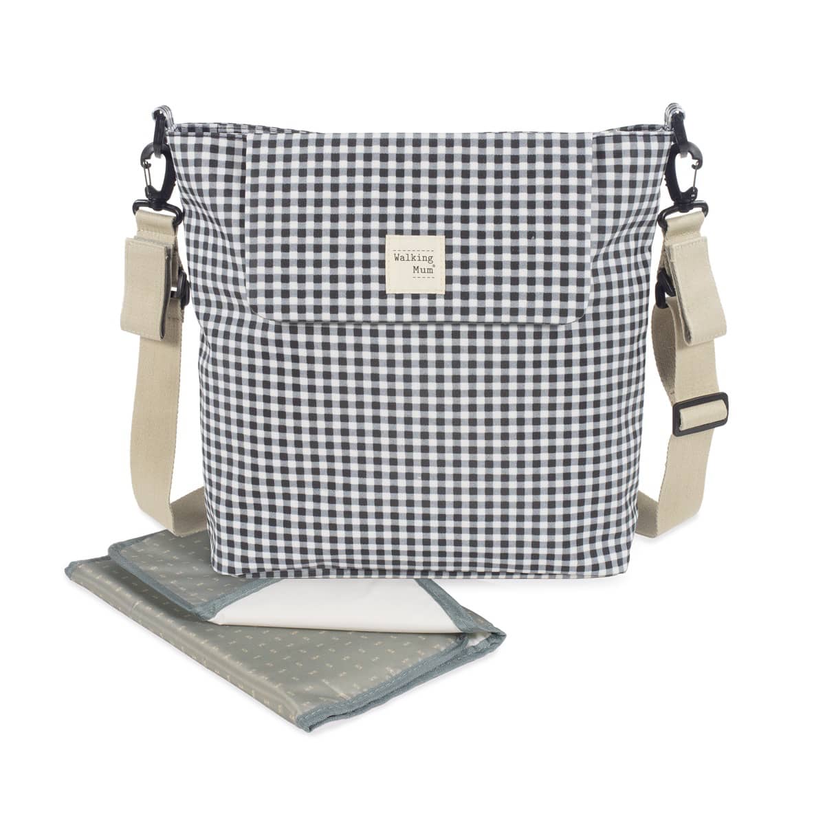 Walking Mum Bolsa Canastilla I Love Vichy Negro (Iv)