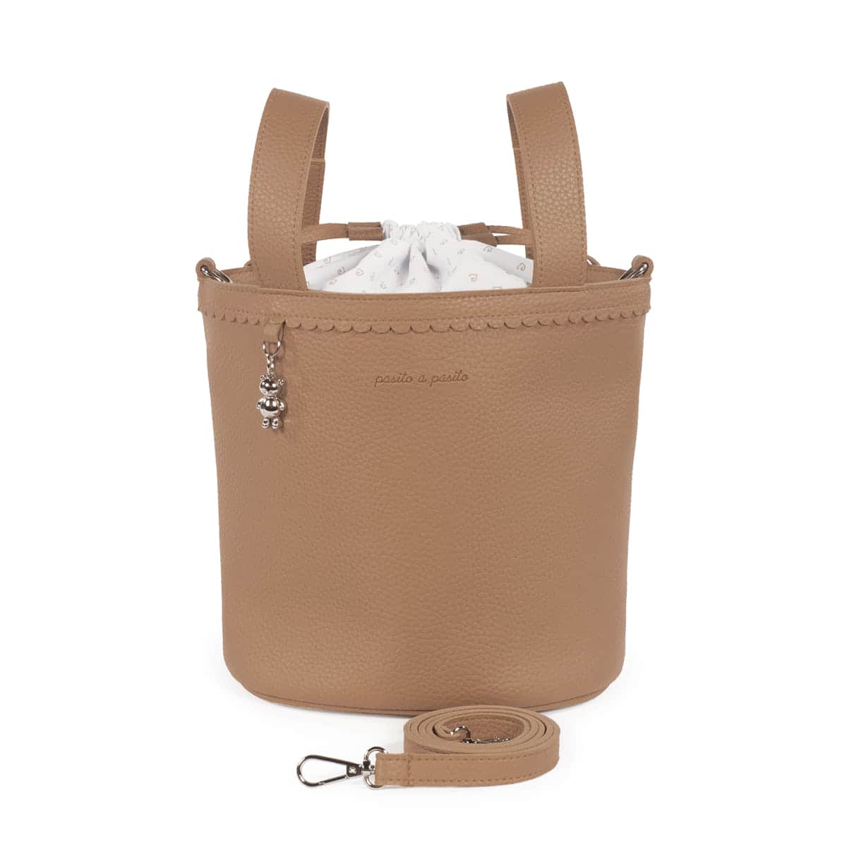 Pasito a Pasito Bolsa Bucket Icon Caramel