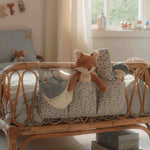 Little Dutch Swaddle 120 x 120 em Musselina - Blueberry Leaves