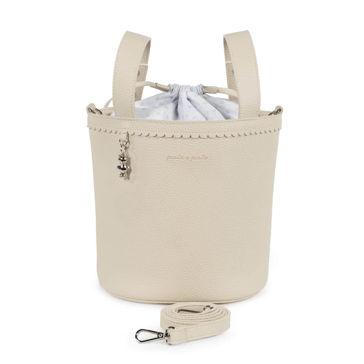 Pasito a Pasito Bolsa Bucket Icon Cream