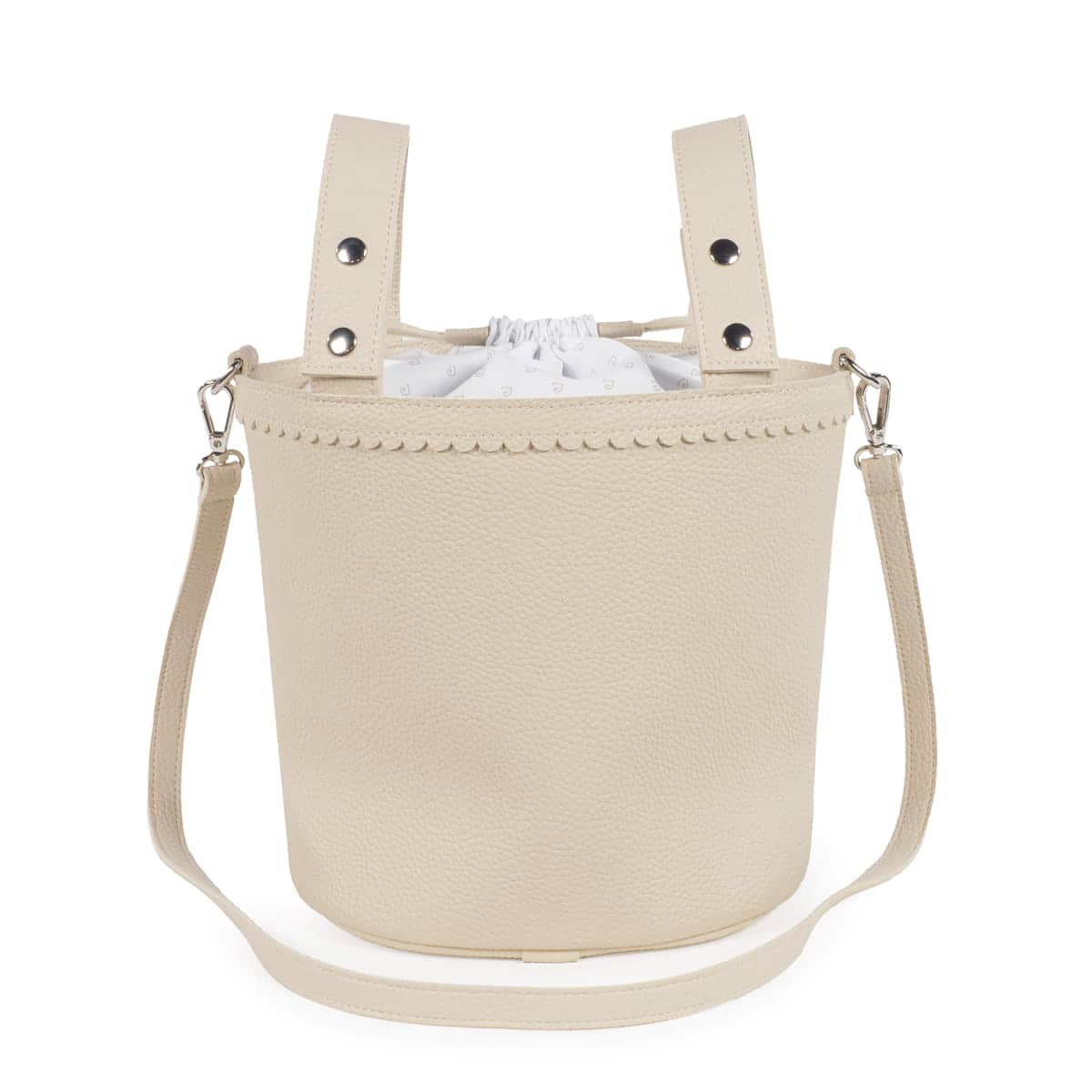 Pasito a Pasito Bolsa Bucket Icon Cream