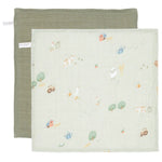 Little Dutch Toalhas de Rosto em Musselina | Facecloths - Little Farm / Pure Olive