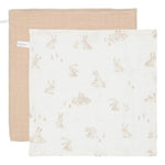 Little Dutch Toalhas de Rosto em Musselina | Facecloths - Baby Bunny / Bege