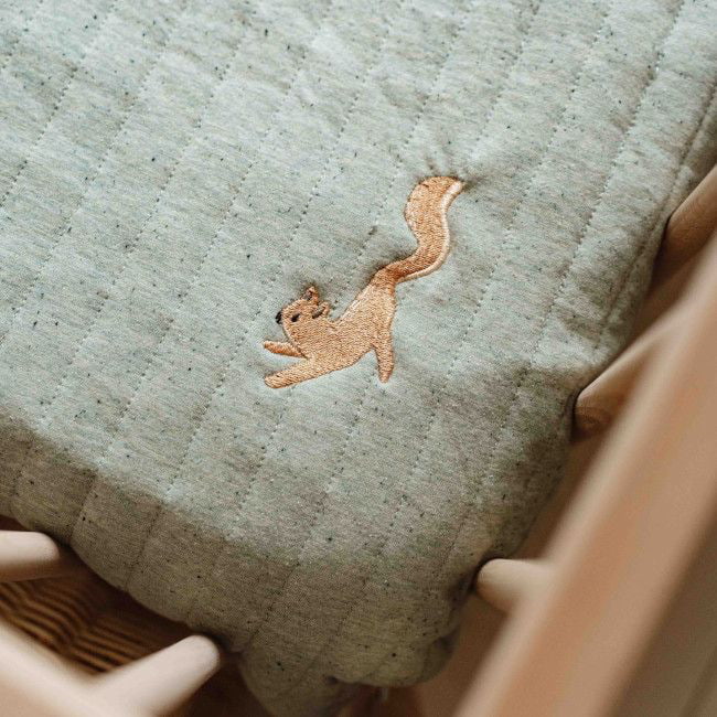 Little Dutch Manta de Malha para Alcofa | Bassinet Blanket | Pure Sage