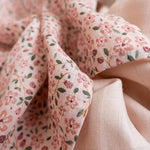 Little Dutch Swaddles 70 x 70 em Musselina - Soft Pink ; Fairy Floral