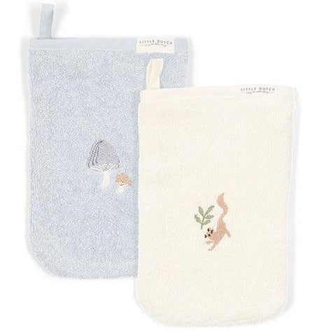 Little Dutch Mini Toalhinhas de Higiene Bordadas | Washcloths - Forest Friends