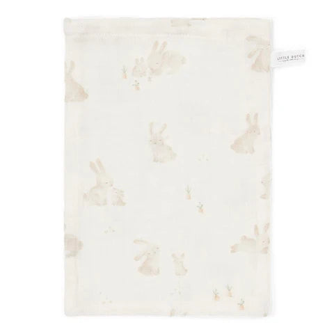 Little Dutch Mini Toalhinhas de Higiene | Washcloths - Baby Bunny / Bege