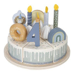 Little Dutch Bolo de Aniversário em Madeira - Azul