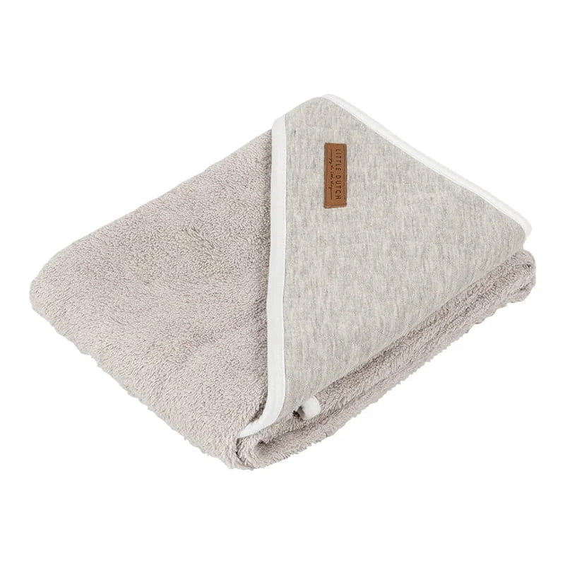 Little Dutch Toalha com Capuz - Pure Grey