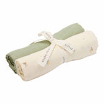 Little Dutch Swaddles 70 x 70 em Musselina - Forest Treasures ; Sage