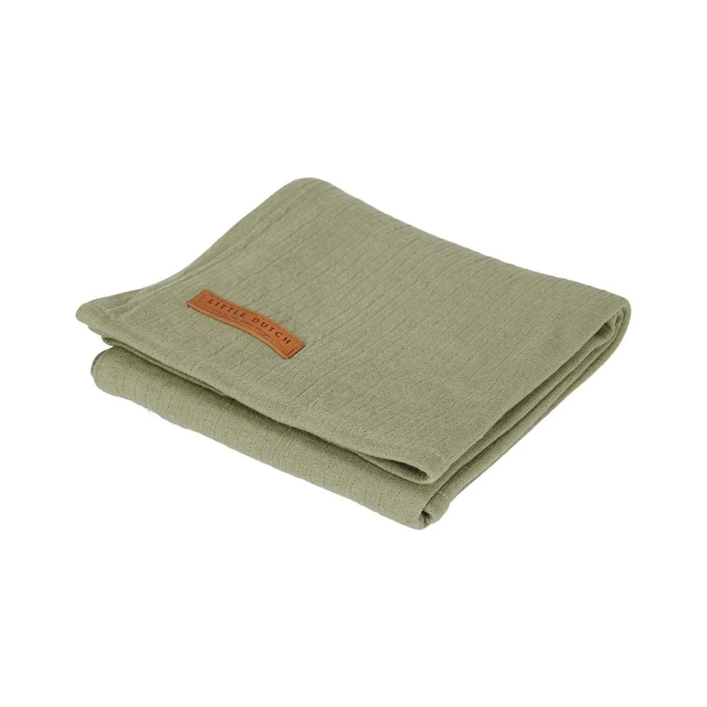 Little Dutch Swaddle 120 x 120 Pure Olive