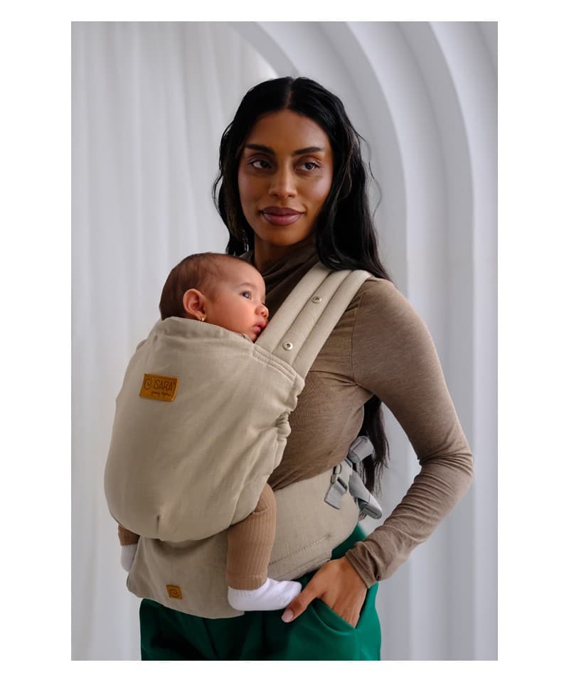 Isara Mochila Portabebé Elite - Sandstone Linen