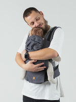 Isara Mochila Portabebé Quick Full Buckle V2 - Graphite Linen