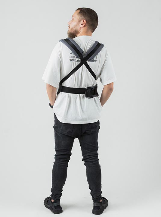 Isara Mochila Portabebé Quick Full Buckle V2 - Graphite Linen