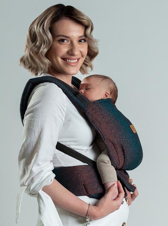 Isara Mochila Portabebé Quick Full Buckle - Pixelated Spicy Bamboo