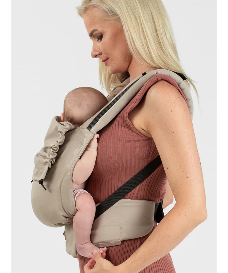 Isara Mochila Portabebé Quick Full Buckle V2 - Caffe Latte