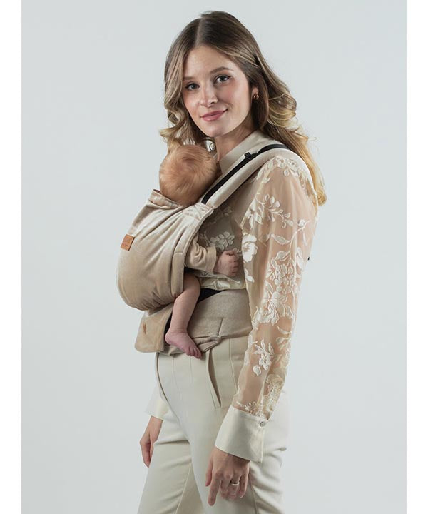 Isara Mochila Portabebé Quick Full Buckle V2 - Champagne Velvet