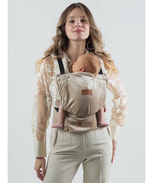 Isara Mochila Portabebé Quick Full Buckle V2 - Champagne Velvet