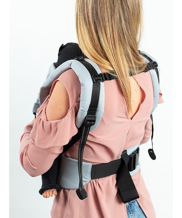 Isara Mochila Portabebé Quick Full Buckle One size - Pearl Grey