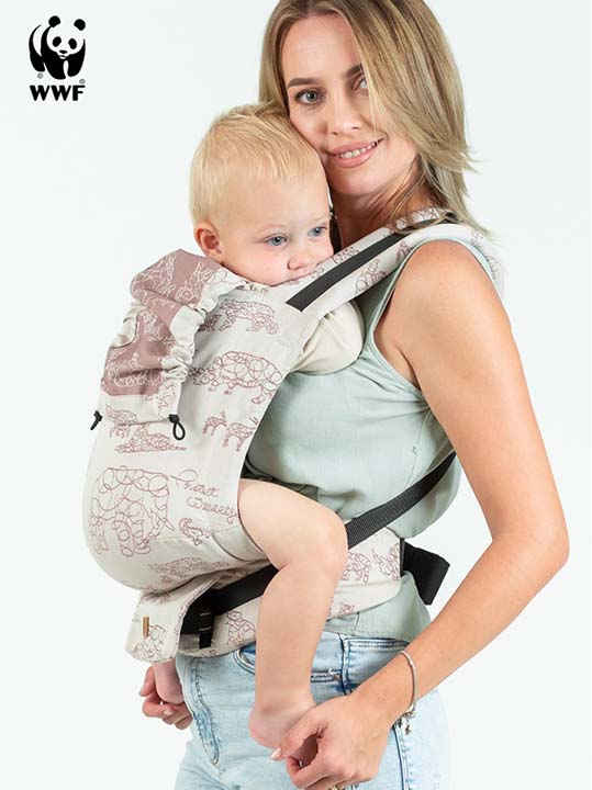 Isara Mochila Portabebé Quick Full Buckle V2 - Wildlife Sandy
