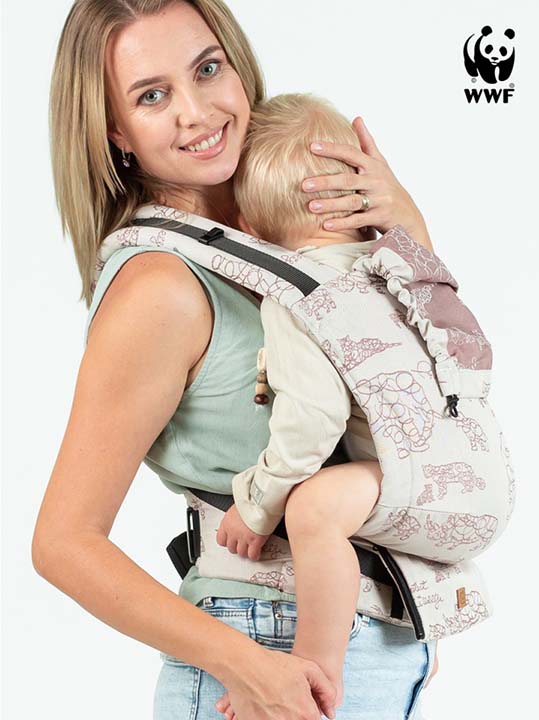 Isara Mochila Portabebé Quick Full Buckle V2 - Wildlife Sandy