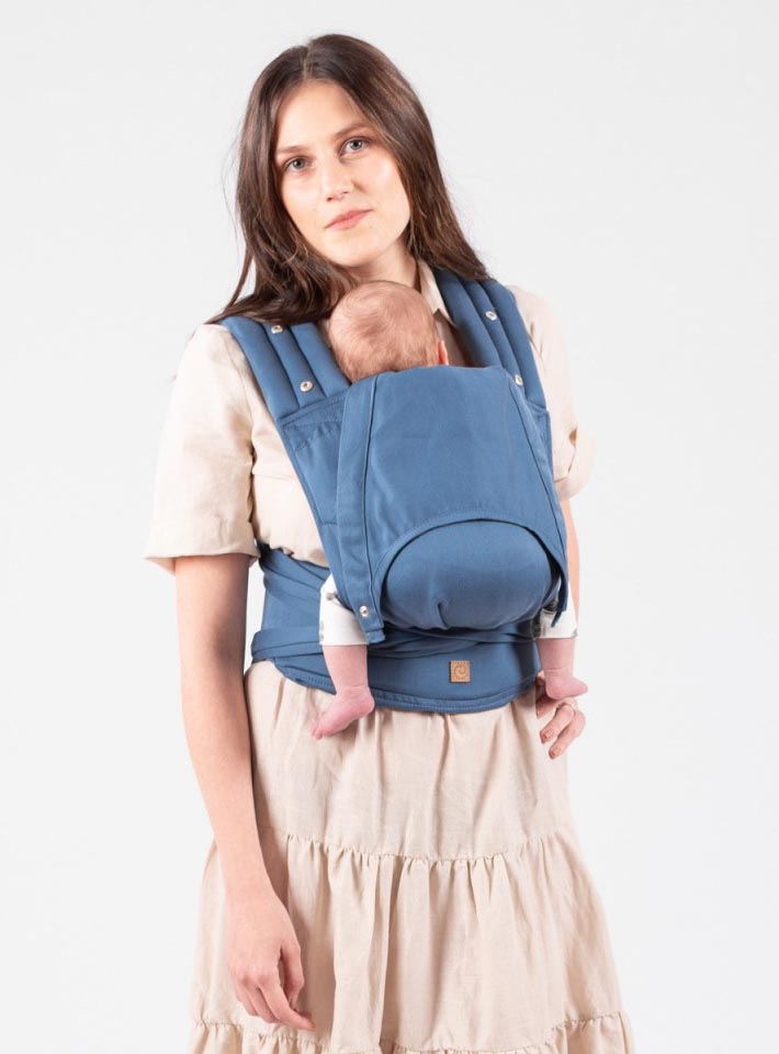Isara Quick Half Buckle Mochila Portabebé - Bluestone
