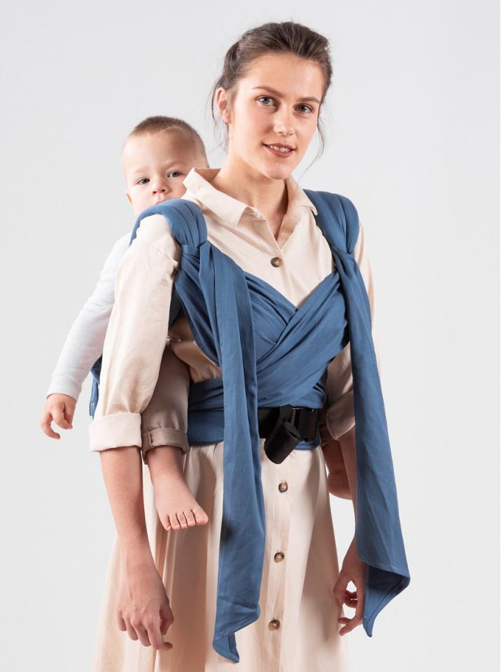 Isara Quick Half Buckle Mochila Portabebé - Bluestone