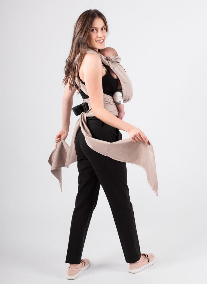 Isara Quick Half Buckle Mochila Portabebé - Caffe Latte
