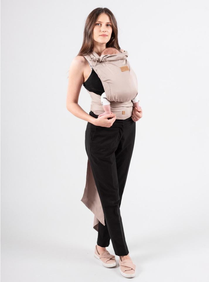 Isara Quick Half Buckle Mochila Portabebé - Caffe Latte