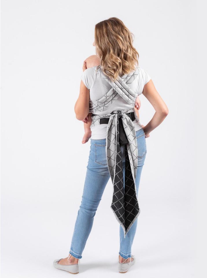 Isara Quick Half Buckle Mochila Portabebé - Diamonda Gray