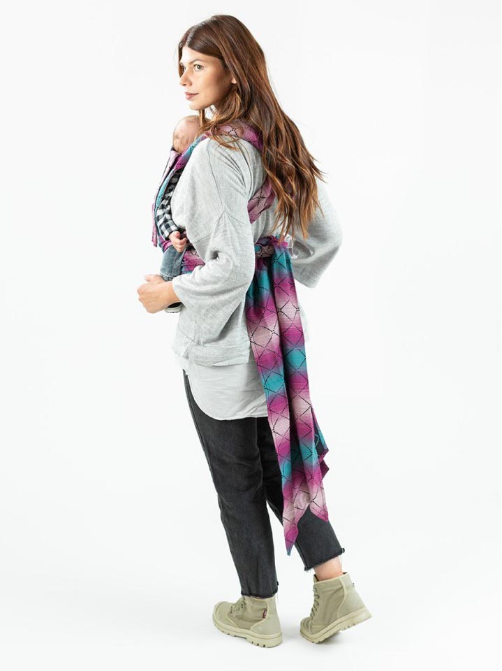 Isara Quick Half Buckle Mochila Portabebé - Diamonda Playing Mermaid